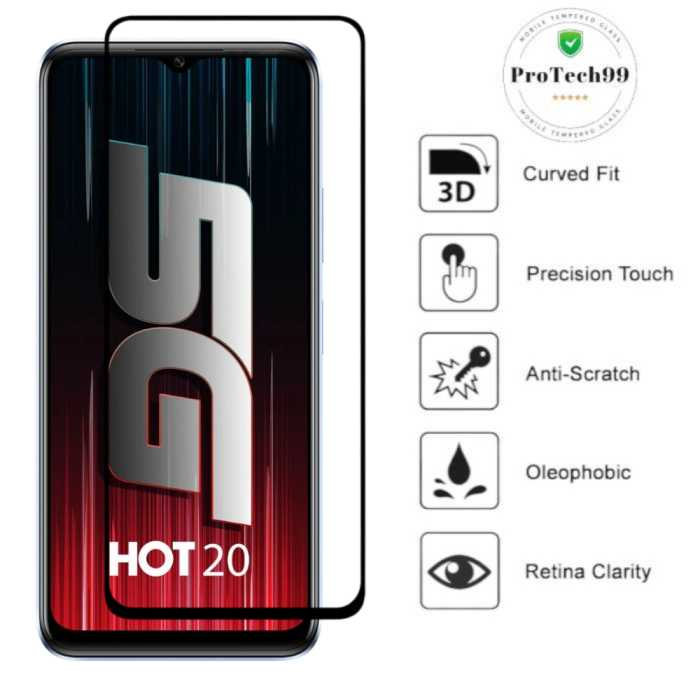 infinix hot 20 tempered glass