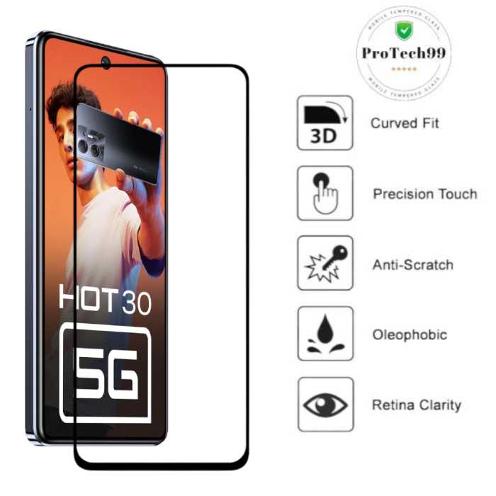 infinix hot 30 tempered glass