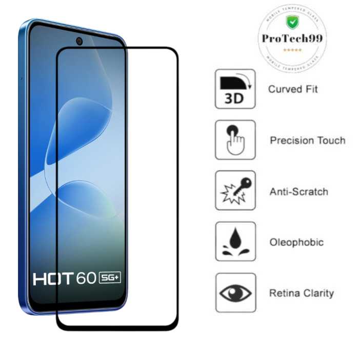 infinix hot 60 tempered glass