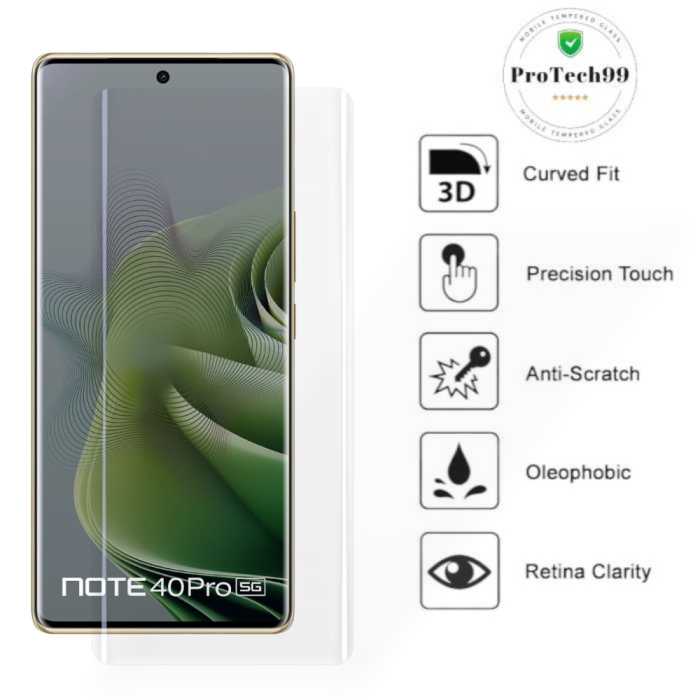 infinix note 40 pro tempered glass