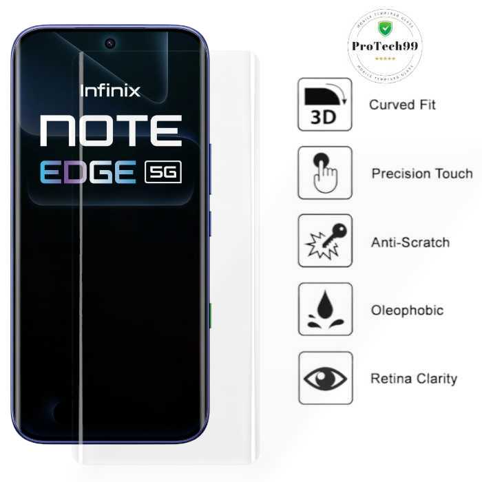 infinix note edge tempered glass