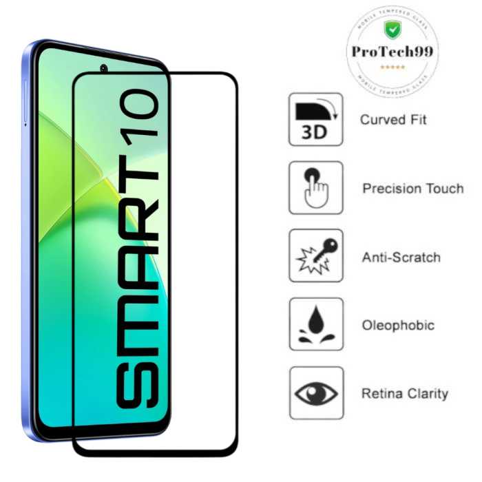 infinix smart 10 tempered glass